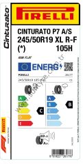 Pirelli 245/50R19 105H Xl R-F * Cınturato P7 All Season C-B-69 4 Mevsim Suv Lastiği (Üretim Yılı: 2025)
