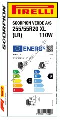 Pirelli 255/55R20 110W Xl Lr Scorpıon Verde All Season C-B-72 4 Mevsim Suv Lastiği (Üretim Yılı: 2024)