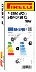 Pirelli 245/40R20 99W Xl S.C. P-Zero Pz4 C-A-69 Yaz Oto Lastiği (Üretim Yılı: 2025)