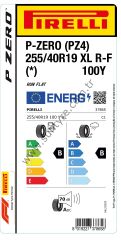 Pirelli 255/40R19 100Y Xl R-F P-Zero * P-Zero Pz4 B-B-70 Yaz Oto Lastiği (Üretim Yılı: 2025)