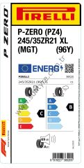 Pirelli 245/35R21 96Y Xl Mgt S.C P-Zero Pz4 C-B-69 Yaz Suv Lastiği (Üretim Yılı: 2025)