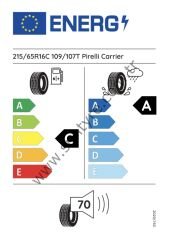 PRL.215/65R16 C 109T CARRIELT01 CARRIER (C-A-70) (YAZ) PİRELLİ LASTİK (2024)