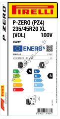 Pirelli 235/45R20 100V Xl Vol L.S. Elt 	P-Zero Pz4 A-B-71Yaz Suv Lastiği (Üretim Yılı: 2024)